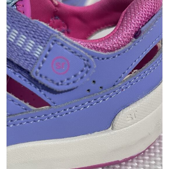 Stride Rite SRT Wade Running Girls Sandals 9.5W Blue Pink White Breathable Logo - Picture 10 of 10